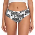 thumbnail image 1 of Womens Underwear - No Show Seamless Underwear for Women, cool zebra black white Soft Stretch Women's Panties, Hipster Ladies Panties Breathable Bikini Underwear Briefs, 1 of 6
