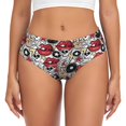 thumbnail image 1 of Womens Underwear - No Show Seamless Underwear for Women, Funny lip skull Soft Stretch Women's Panties, Hipster Ladies Panties Breathable Bikini Underwear Briefs, 1 of 5