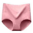 thumbnail image 1 of Womens Underwear Soft High Waist Breathable Solid Color Briefs Panties for Women Tummy Suits Underwear Seamless Panties Red-a M, 1 of 5