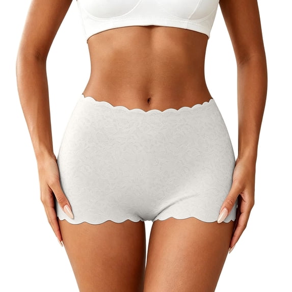 Womens Underwear Solid Color Seamless Breathable Ice Silk Low Rise SoftStretch Hipster Panties Size XL