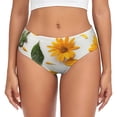 thumbnail image 1 of Womens Underwear Sunny Yellow SunFlower Cuteness No Show Seamless Underwear for Women, Soft Stretch Women's Panties, Hipster Ladies Panties Bikini Underwear Briefs, 1 of 6