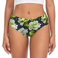thumbnail image 1 of Womens Underwear Teal floral elegance Cuteness No Show Seamless Underwear for Women, Soft Stretch Women's Panties, Hipster Ladies Panties Bikini Underwear Briefs, 1 of 6