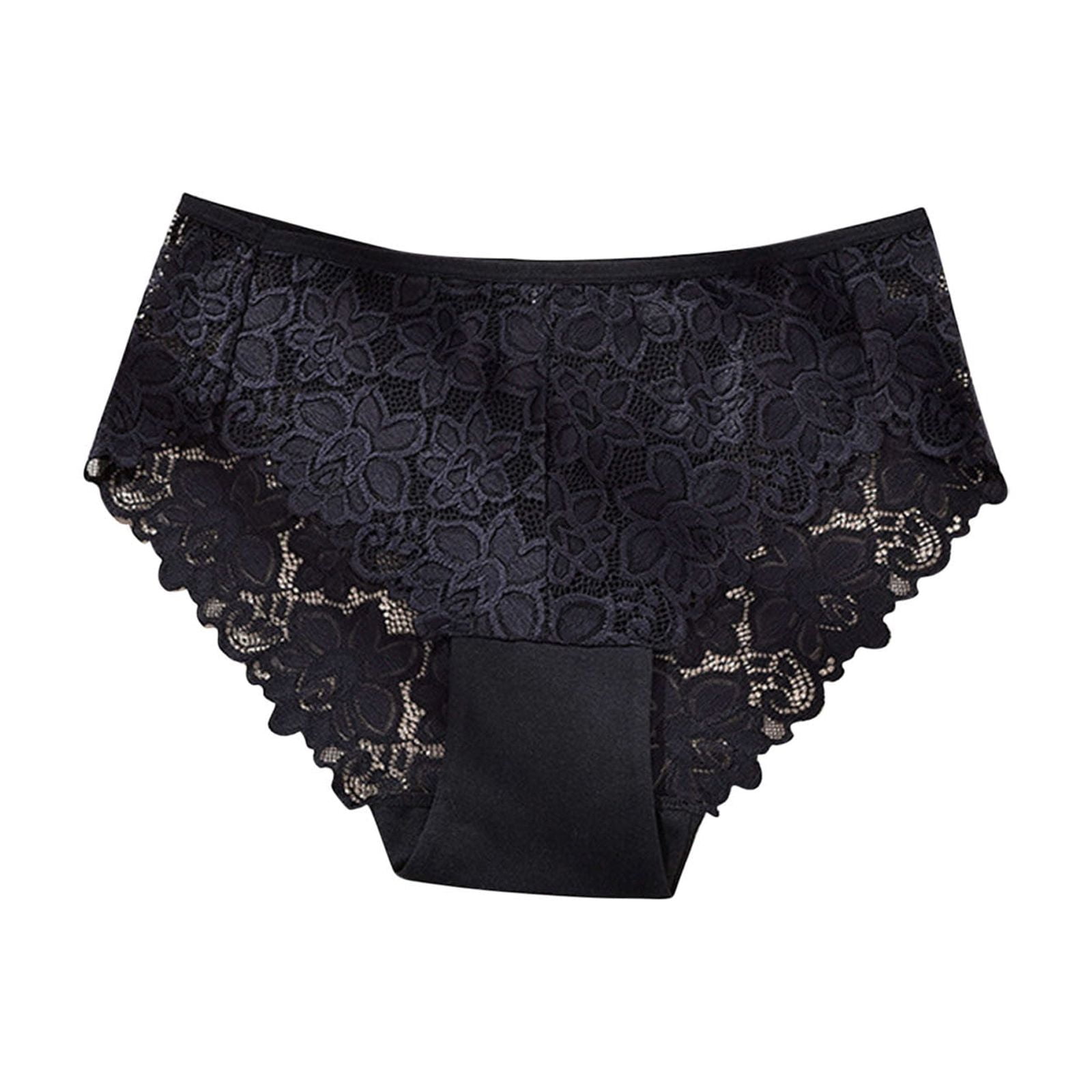 Womens Underwear Thong Elastic Free Underwear Women, Women's Large Size High Waist Breathable Thin Thong Lace Breathable Seamless Underwear