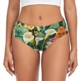 thumbnail image 1 of Womens Underwear - Tropical Floral Jungle No Show Seamless Underwear for Women, Stretch Women's Panties, Hipster Soft Comfort Ladies Panties Bikini Underwear Briefs, 1 of 6