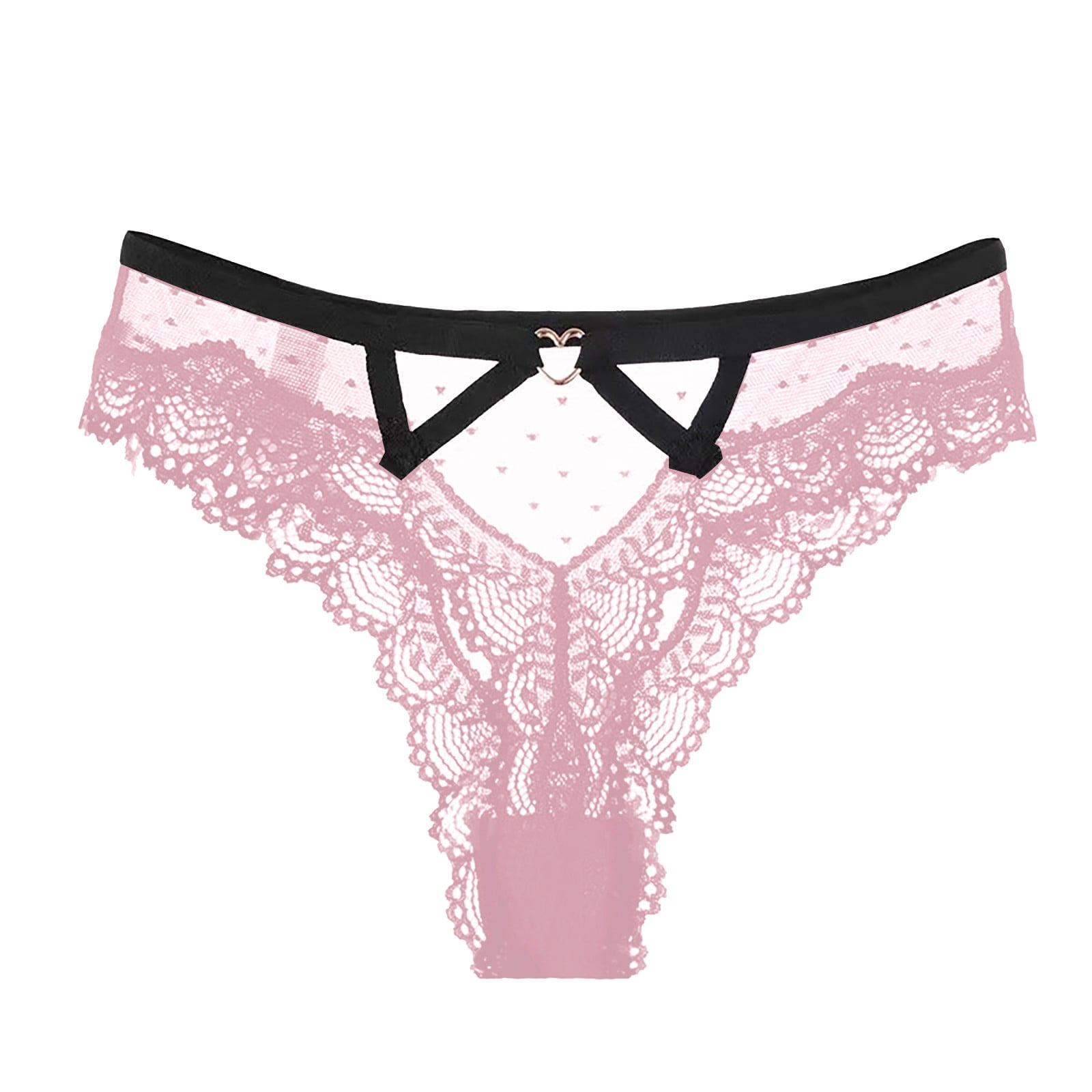 Womens Underwear Tummy Control Lace Low Waist Fashion Breathable Cotton