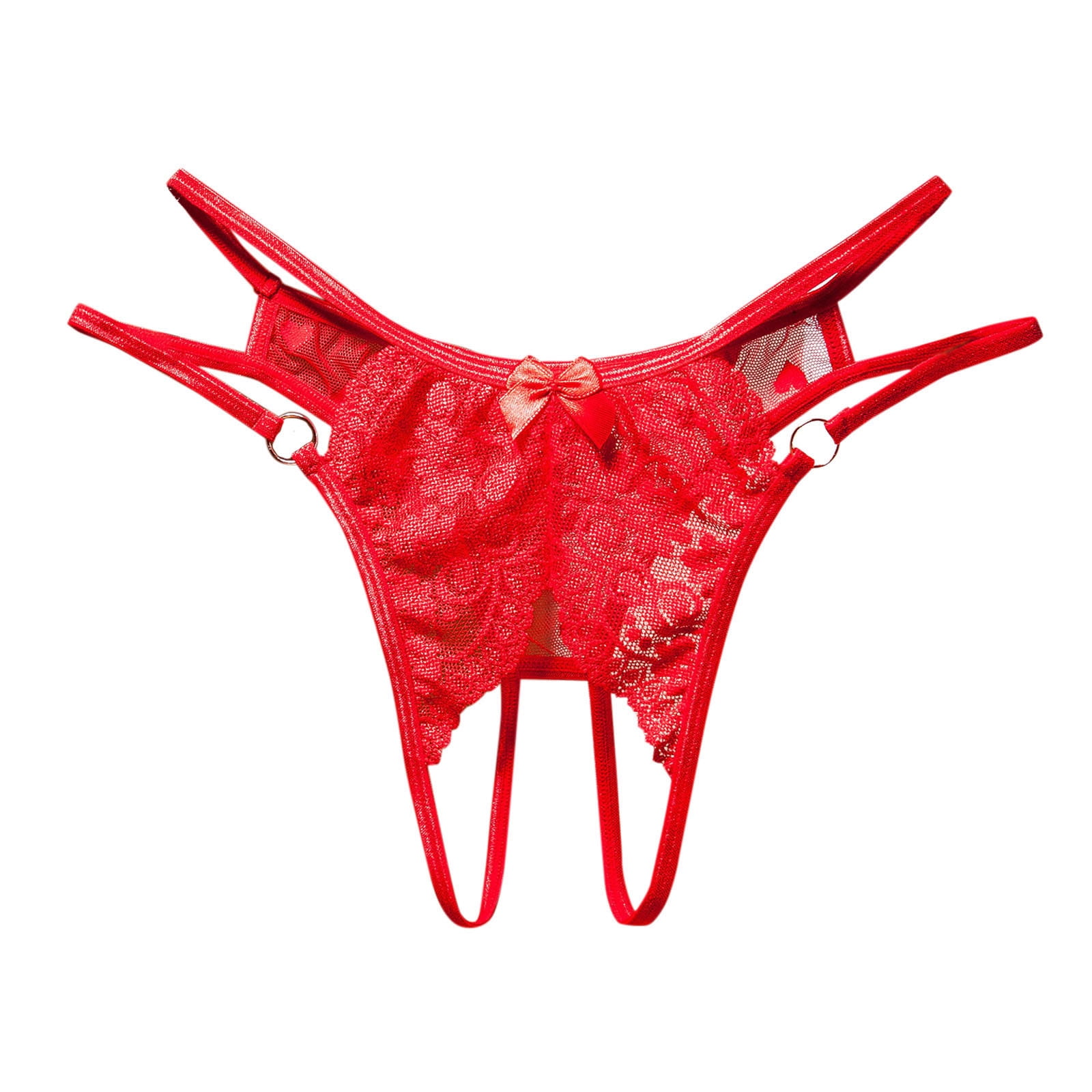 Womens Underwear Tummy Control Thongs Lace Bikini G String Thong Stretch Ladie Brief Thong