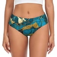 thumbnail image 1 of Womens Underwear Watercolor Blue Marbled Cuteness No Show Seamless Underwear for Women, Soft Stretch Women's Panties, Hipster Ladies Panties Bikini Underwear Briefs, 1 of 6