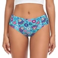 thumbnail image 1 of Womens Underwear Wls And Flowers Cuteness No Show Seamless Underwear for Women, Soft Stretch Women's Panties, Hipster Ladies Panties Bikini Underwear Briefs, 1 of 6