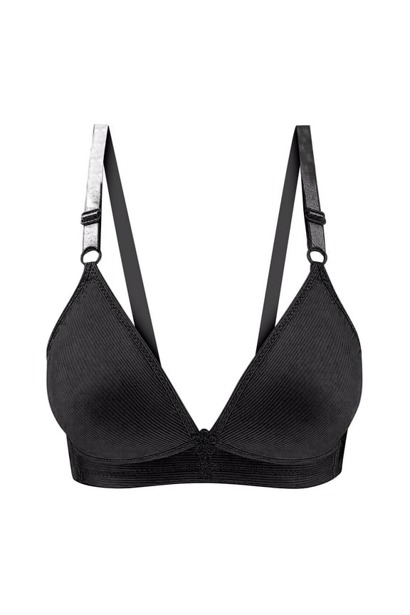 Womens Underwear Woman's Three-Breasted Comfortable Lace Push uped Together Daily Bra No Rims No Steel Rings Push uping Comfortable Daily Bra (Order Remarks Packed Separately) Daily Bra Black XL