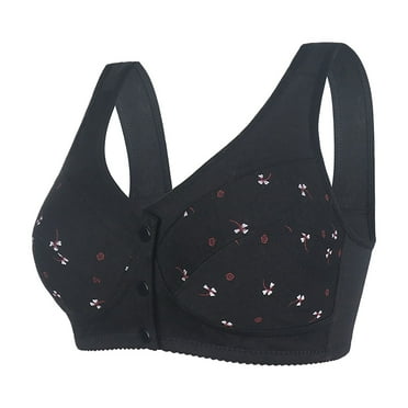 Womens Underwear Women Front Button Shaping Cup Adjustable Shoulder Strap Large Size Underwire Bra Clearance