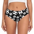 thumbnail image 1 of Womens Underwear black white soccer football Cuteness No Show Seamless Underwear for Women, Soft Stretch Women's Panties, Hipster Ladies Panties Bikini Underwear Briefs, 1 of 6