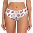 thumbnail image 1 of Womens Underwear - funny garlic cloves Print No Show Seamless Underwear for Women, Soft Sexy Stretch Women's Panties, Hipster Ladies Panties Bikini Underwear Briefs, 1 of 5