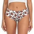 thumbnail image 1 of Womens Underwear paly American football funny Cuteness No Show Seamless Underwear for Women, Soft Stretch Women's Panties, Hipster Ladies Panties Bikini Underwear Briefs, 1 of 6