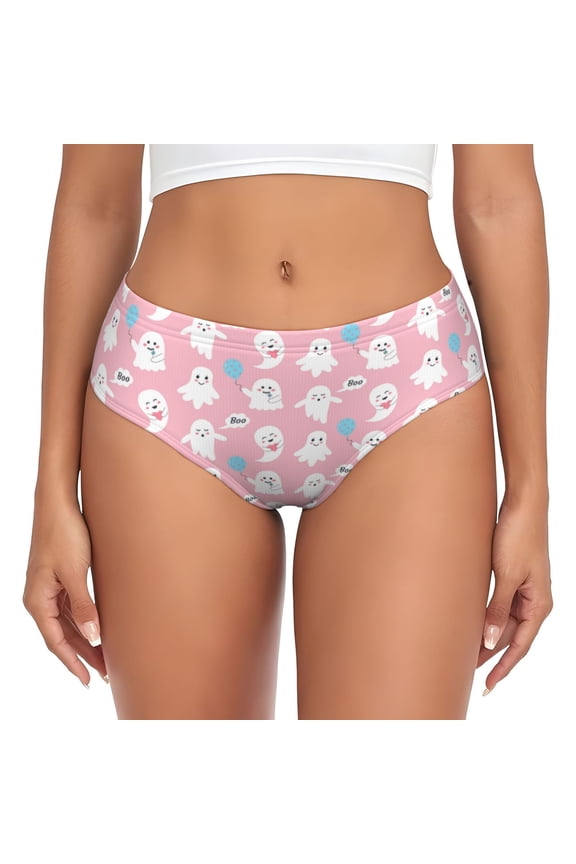 Womens Underwear - seamless pattern pink glamour No Show Seamless Underwear for Women, Stretch Women's Panties, Hipster Soft Comfort Ladies Panties Bikini Underwear Briefs