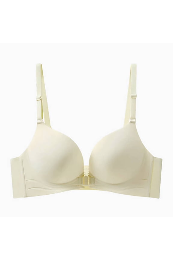 Womens No Underwire Bras Front Buckle Full Coverage Shelf Support Push-Up Bra Non-Slip Anti-Sagging Seamless Bra Comfory Convenient Breastfeeding Bras
