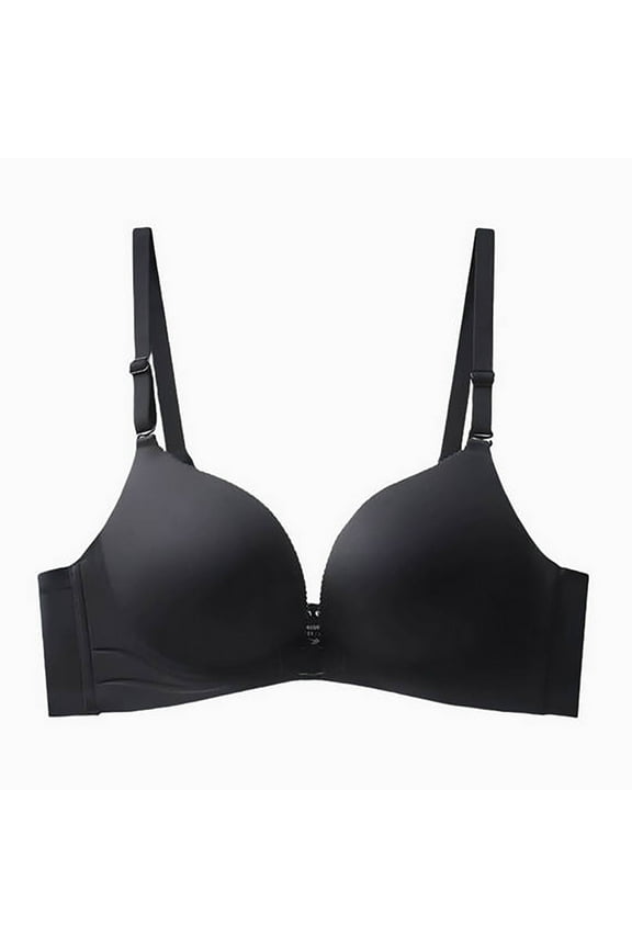 Womens No Underwire Bras Front Buckle Full Coverage Shelf Support Push-Up Bra Non-Slip Anti-Sagging Seamless Bra Comfory Convenient Breastfeeding Bras