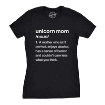 Womens Unicorn Mom Tshirt Funny Mothers Day Mythical Horse Tee For Ladies Womens Graphic Tees
