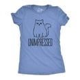 thumbnail image 1 of Womens Unimpressed Funny Cat Dad T-Shirt Hilarious Kitty Graphic Tee Pet Lover Womens Graphic Tees, 1 of 9