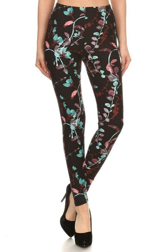 Womens Unique Graphic Pattern Dark Luminescence Regular Size Leggings (One Size)