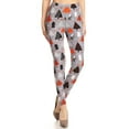 thumbnail image 1 of Womens Unique Graphic Pattern Print Grey Christmas Tree Regular Size Leggings (One Size), 1 of 4