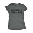 thumbnail image 1 of Womens United States of Immigrants Funny Citizen American T shirt Womens Graphic Tees, 1 of 9
