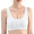 thumbnail image 1 of Womens Unlined Wireless Sports Bra with Front Closure Posture Cooling Full Coverage Yoga Workout Running Bras, 1 of 9