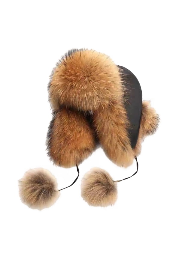 Ushanka Hat,Classic Brown Warm Winter Hat,Brown