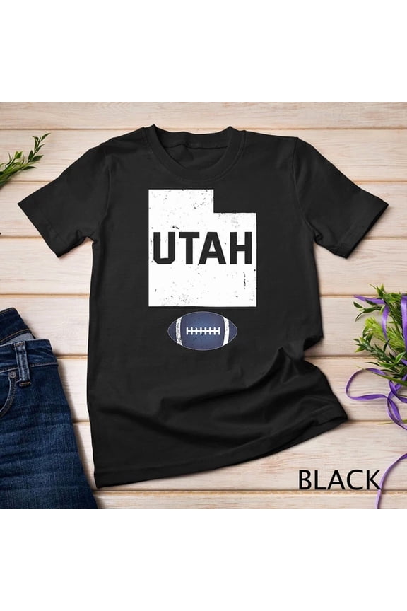 Womens Utah Football Graphic Us State Vintage Utah Fan Mens Gift Unisex T-Shirt