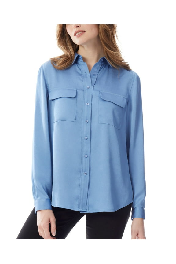 Womens Utility Blouse Top Raw Honey M