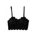thumbnail image 1 of Womens V-Neck Comfort Pullover Lace Back Wireless Bra, 1 of 7