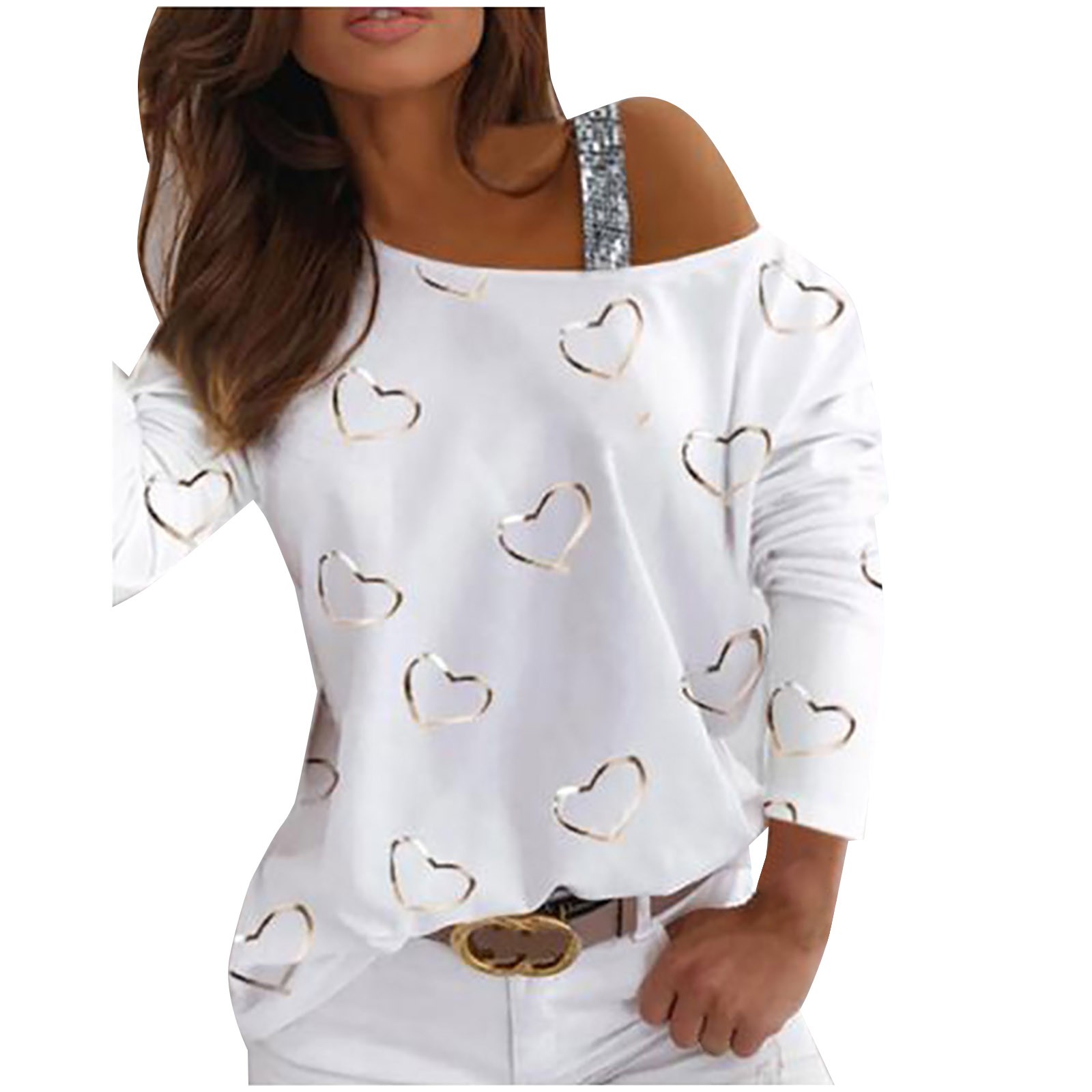 Womens V Neck Shirts Long Sleeve Solid Button Down Basic Tops Tees ...