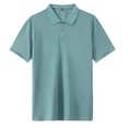 thumbnail image 1 of Womens V Neck Short Sleeve Shirts Button Down Collared Tops Summer Fashion Trendy Tops Work Dress Casual Blouse, 1 of 3