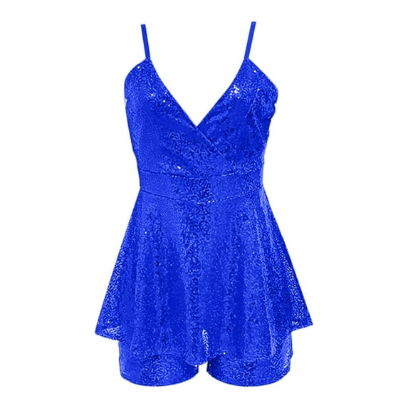 Womens V Neck Strapless Blue Sequin Dress Women Carnival Dress Womens Party Dresses