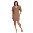 thumbnail image 1 of Womens V Neck Short Sleeve T Shirt Dress, 1 of 11