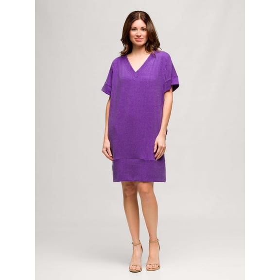 Womens V-Neck T-Shirt Dress