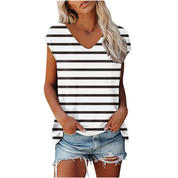 Womens V Neck Tops Dressy Casual Sexy Womens T Shirts Casual Loose Fit Short Sleeve Button Up Shirts for Women Pattern