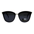 thumbnail image 1 of Womens VG Eyewear Mod Designer Fashion Horned Cat Eye Sunglasses All Black, 1 of 4