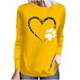 thumbnail image 1 of Womens Valentine's Day Sweatshirts Valentine's Day Color Love Print Loose Shirts Long Sleeve Round Neck Casual Pullover Blouses Tops, 1 of 4