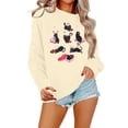 thumbnail image 1 of Womens Valentine's Sweatshirt Cute Candy Couple Love Heart Print Long Sleeve Pullover Tops Valentine's Day Gifts Lover Loose Fit Clothes Shirts, 1 of 7