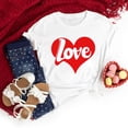 thumbnail image 1 of Womens Valentines Day T Shirt Womens Top Athletic Tops for Women Woman Shirts s, 1 of 4