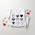 thumbnail image 1 of Womens Valentines Hearts Sweatshirt, Cute Valentine Sweatshirt, Teacher Valentine Sweatshirt, Love Sweatshirt, Valentines Day Shirt, 1 of 2