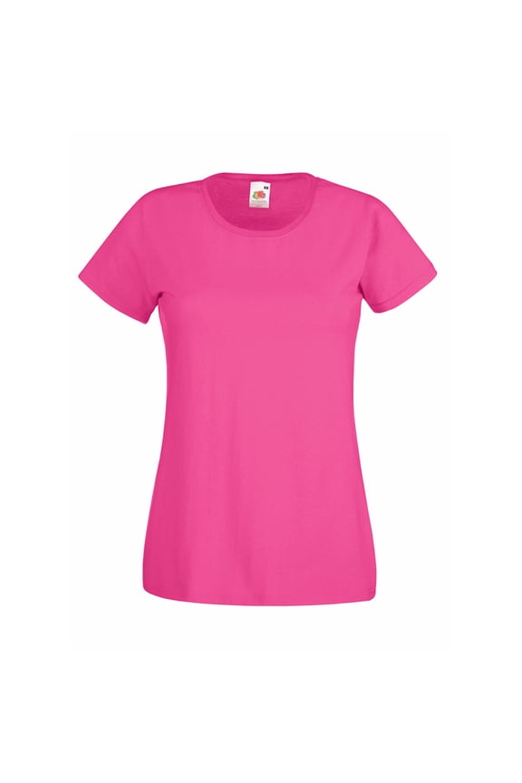 Womens Value Fitted Short Sleeve Casual T-Shirt