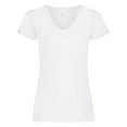 thumbnail image 1 of Womens Value Fitted V-Neck Short Sleeve Casual T-Shirt, 1 of 3