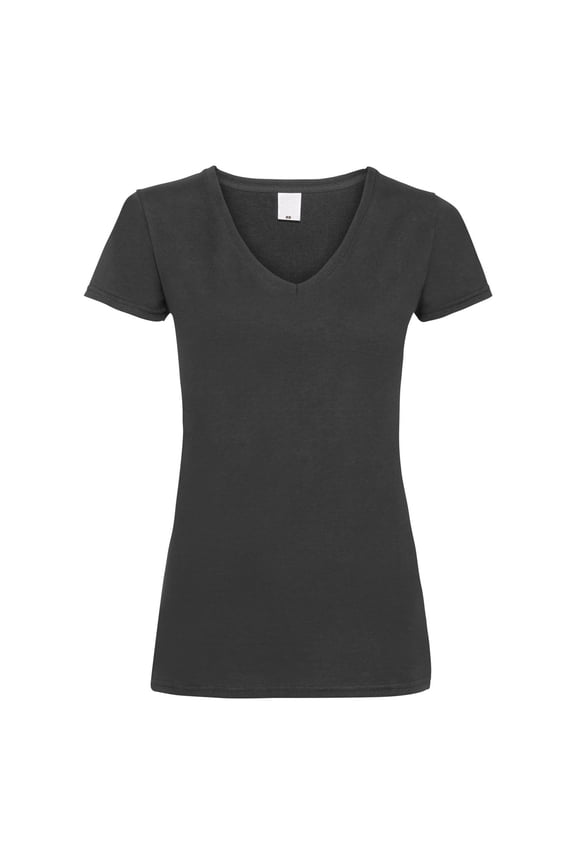 Womens Value Fitted V-Neck Short Sleeve Casual T-Shirt