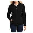 thumbnail image 1 of Womens Value Fleece Polyester Jacket Black Large, 1 of 6