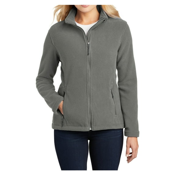 Womens Value Fleece Polyester Jacket Deep Smoke Large
