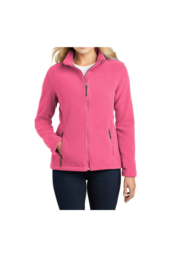 Womens Value Fleece Polyester Jacket Pink Blossom Medium