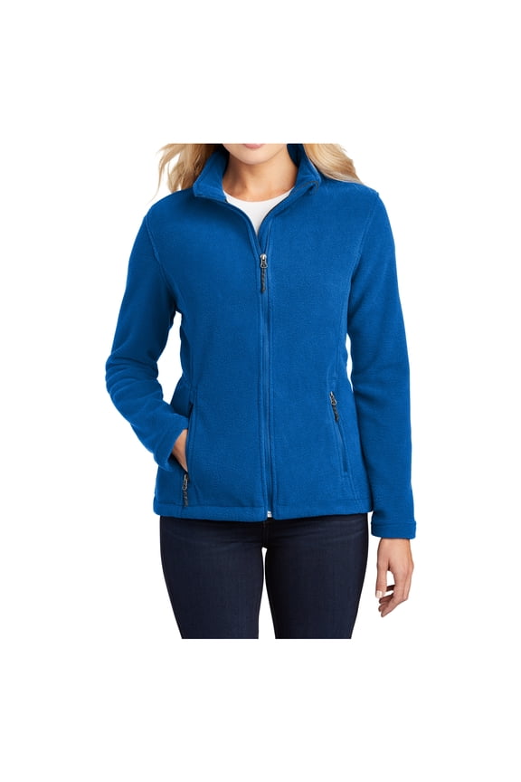 Womens Value Fleece Polyester Jacket True Royal Large