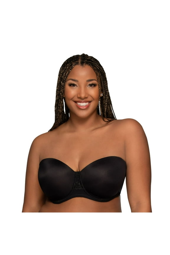 Womens Vanity Fair Lingerie® Beauty Back Strapless Full Figure Underwire Bra 74380 Color: Mid Black Size: 34H