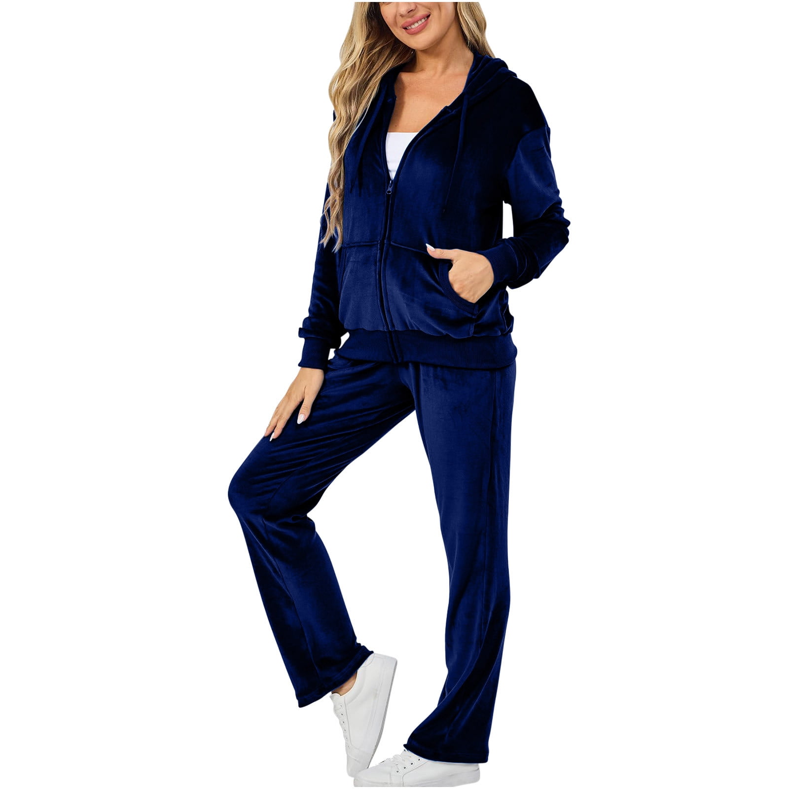 Velour blue tracksuit new arrivals